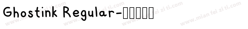 Ghostink Regular字体转换